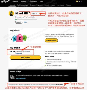 GV保号小教程总结和giffgaff-闲杂