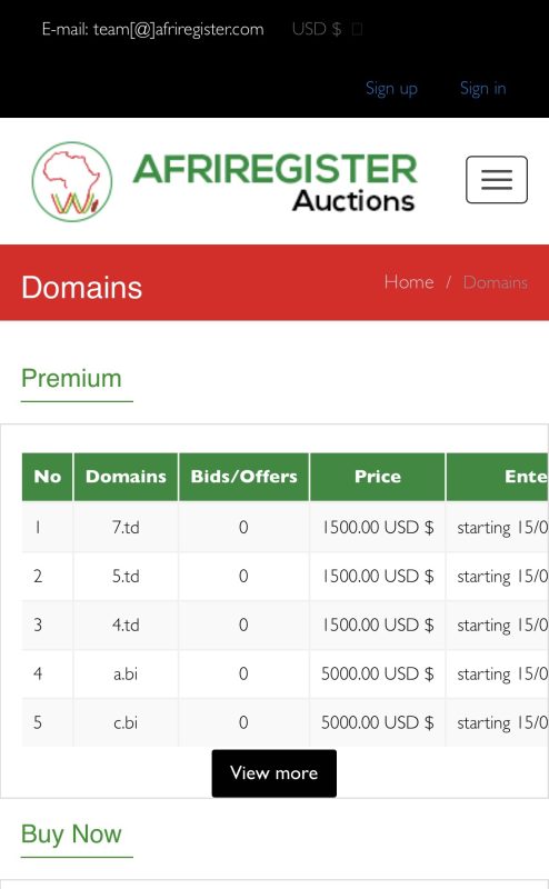 .bi 单字符再次拍卖 起拍价降一半-闲杂